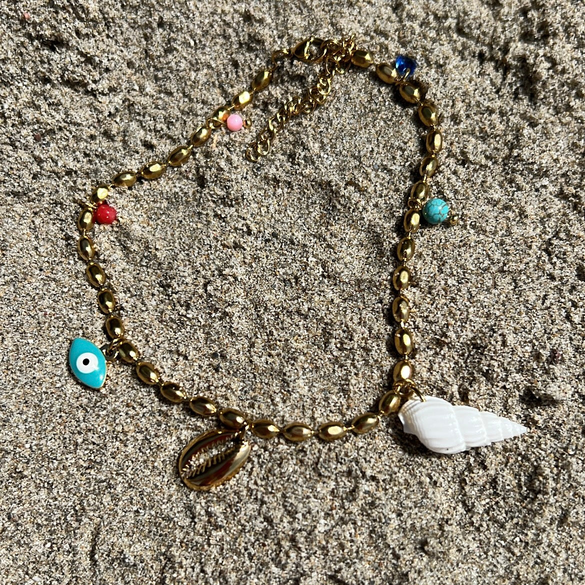 Waterproof anklet for glasses