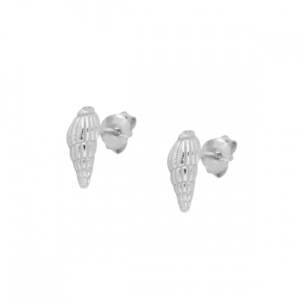 Shell earrings (silver and gold)