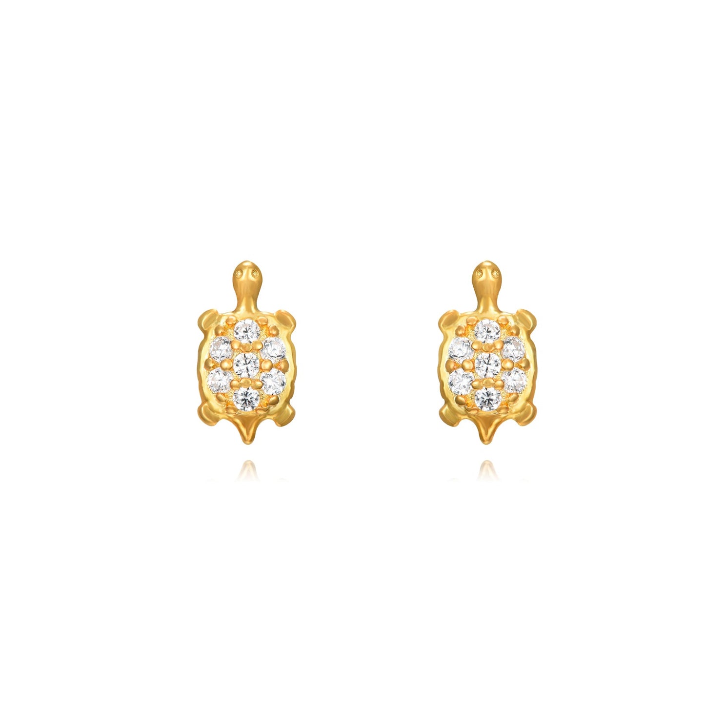 Turtle Earrings (Silver and Gold)