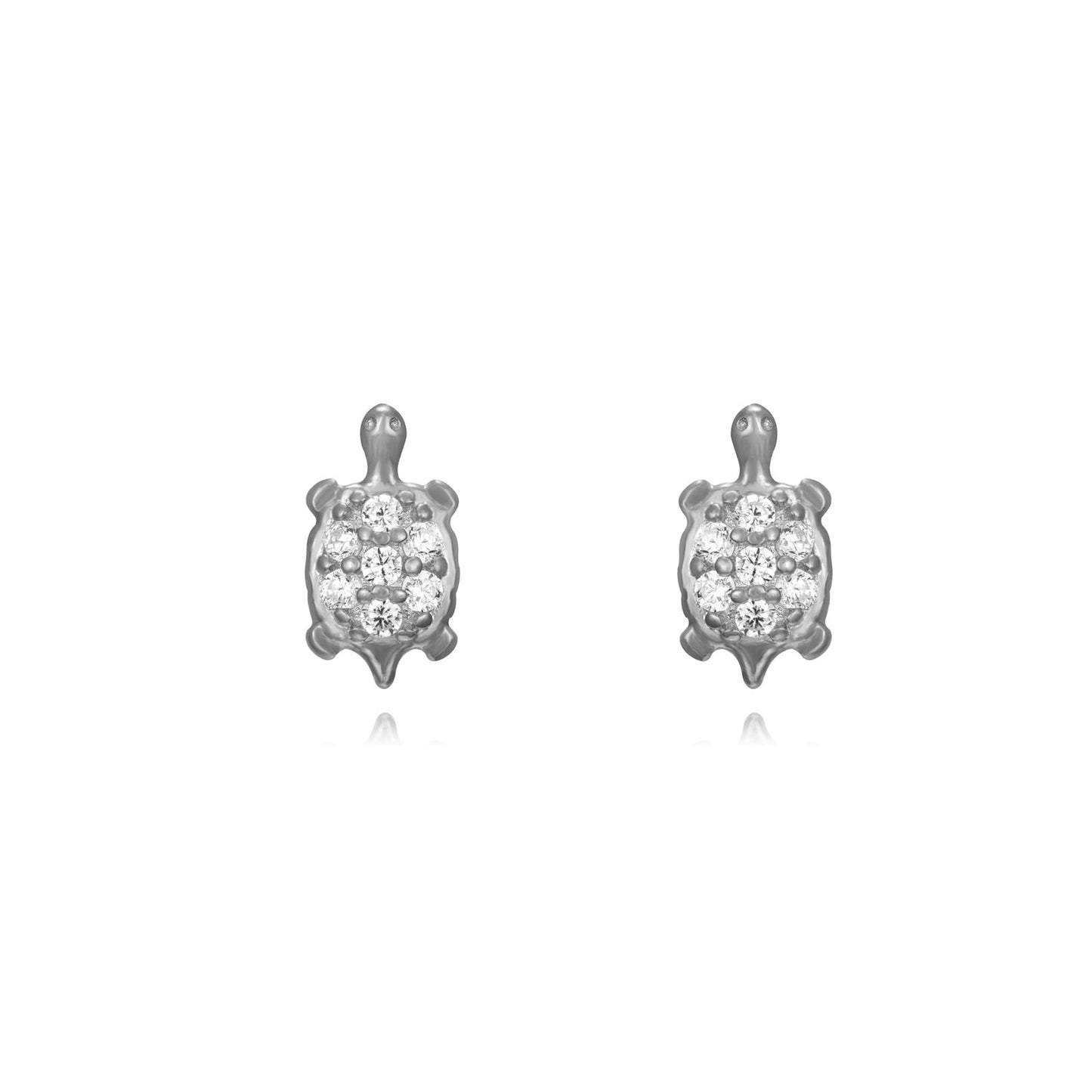 Turtle Earrings (Silver and Gold)